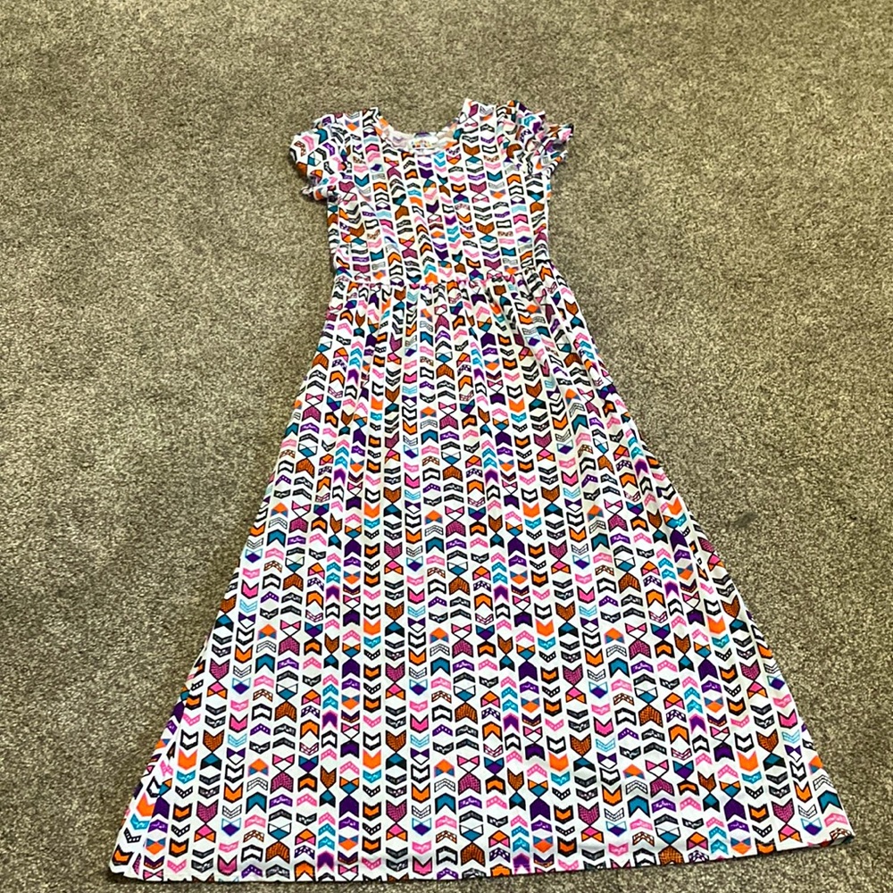 multicolored long dress